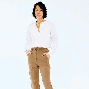 Wilfred Free Mavis T-Shirt Ribbed long-sleeve crop henley